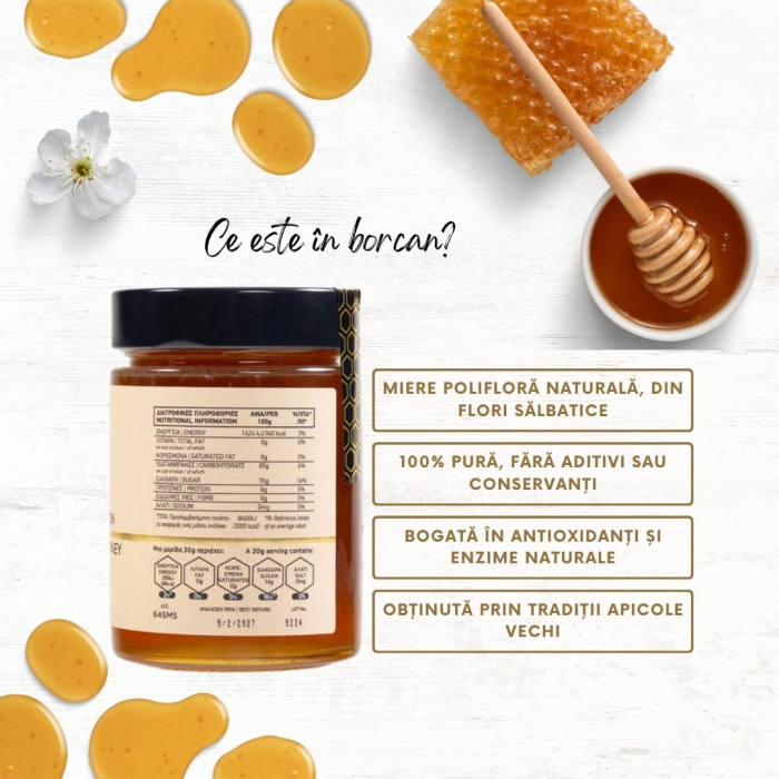Miere De Albine Poliflora Manastireasca (450 g) [6]