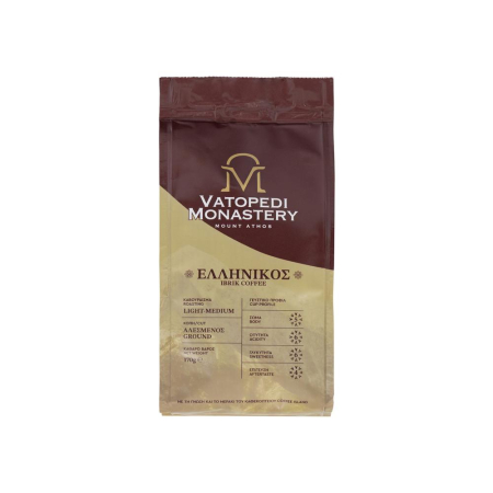 Cafea - Cafea Macinata Pentru Ibric, Muntele Athos, Grecia, Prajire Light - Medium - 170 Gr