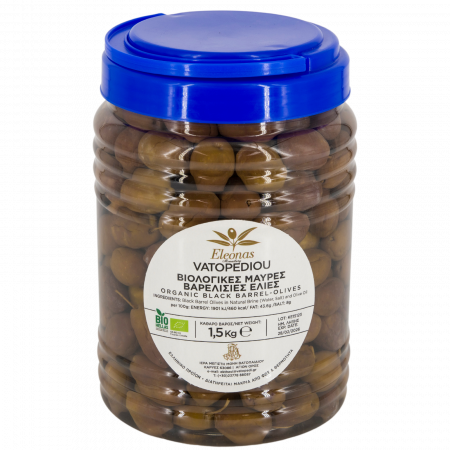 Masline - Masline Negre Bio In Saramura 1,4 Kg (Bio Hellas, Gr-Bio-03)