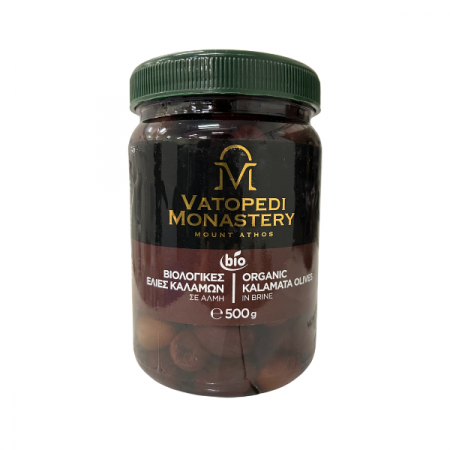 Masline - Masline Negre Kalamata Bio In Saramura 500 Gr