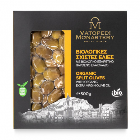 Masline - Masline Verzi Bio Taiate In Vid (500 Gr)