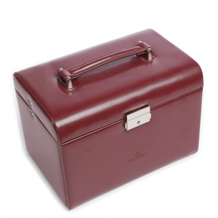 Cutie de bijuterii Onix, culoarea bordo, din piele ecologica, WindRose [1]