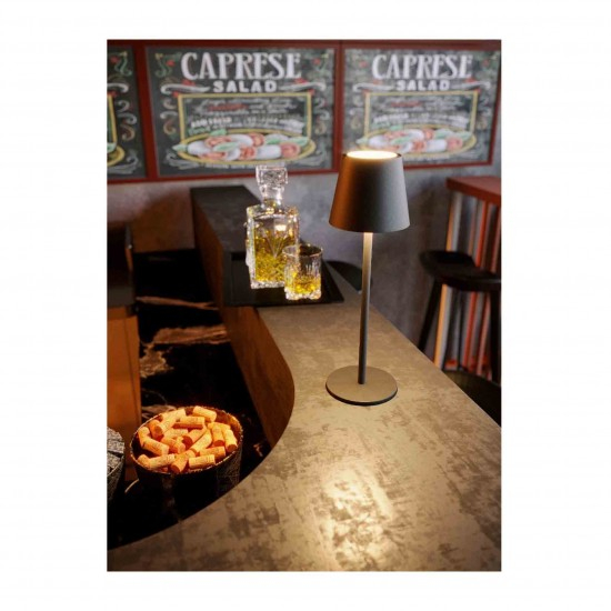 Veioza LED exterior/interior, 3.5W, lumina calda / neutra / rece, comutator tactil, neagra, interior / exterior, moderna [2]