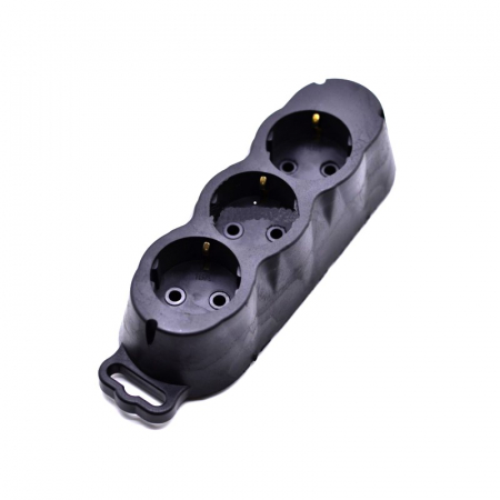 Diverse accesorii instalatii - Priza 3 neagra