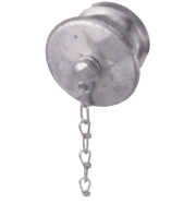 Accesorii de trecere a apei si spumei - Capac cu lant  British Standard 336:2010  2 ½” tata