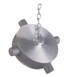 Accesorii de trecere a apei si spumei - Capac cu lant British Standard cu filet rotund 4” mama