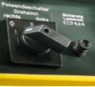 Accesorii generatoare - Comutator de inversare a polarităţii pentru priză CEE de 400 V