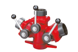 Distribuitoare si tevi de refulare - DISTRIBUITOR DE ASPIRARE CU 3 CAI Intrare 3 x 2 ½" mamă, ieșire 4½" mamă