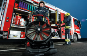 VENTILATOR DE INALTA PERFORMANTA FANERGY E22 cu motor electric, unitate de pulverizare apă și sistem de iluminat [1]