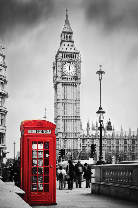Big Ben, cabină  roșie, timpul etern [1]