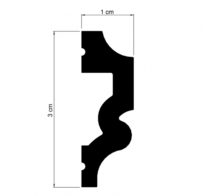 Brau  decorativ, din HDP, HCR 526,  3cmx1cmx200cm [3]