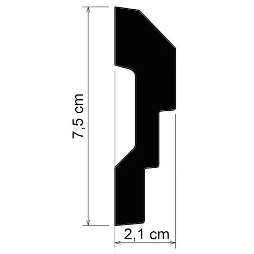 Brau din poliuretan, Grand Decor CR 739, 7.5cmx2.1cmx200cm [2]