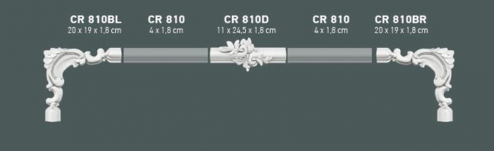 Brau din poliuretan, Grand Decor CR 810, 4cmx1.8cmx200cm [2]