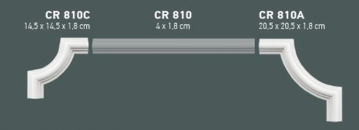 Brau din poliuretan, Grand Decor CR 810, 4cmx1.8cmx200cm [3]