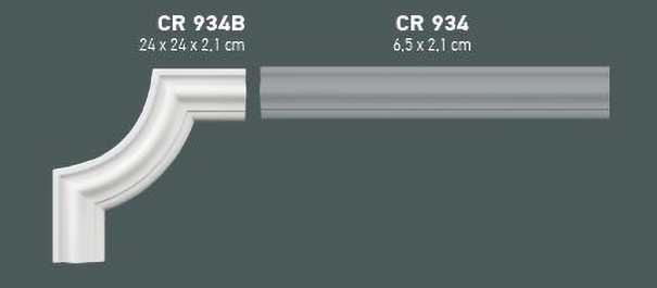 Brau din poliuretan, Grand Decor CR 934, 6.5cmx2.1cmx200cm [2]