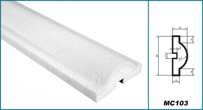 Brâu pentru exterior, MC 103, 8cm x 3cm x 200cm [5]