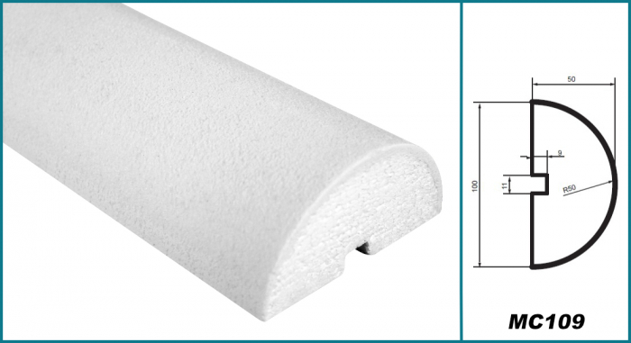 Brâu pentru exterior, MC 109, 10cm x 5cm x 200cm [5]