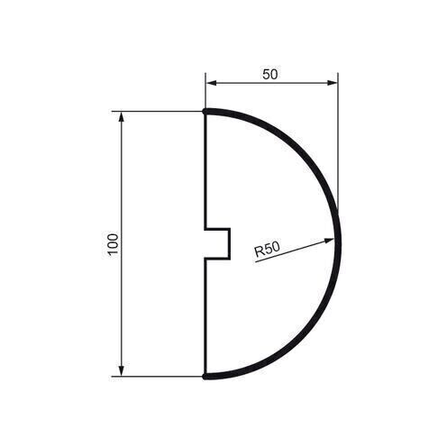 Brâu pentru exterior, MC 109, 10cm x 5cm x 200cm [2]