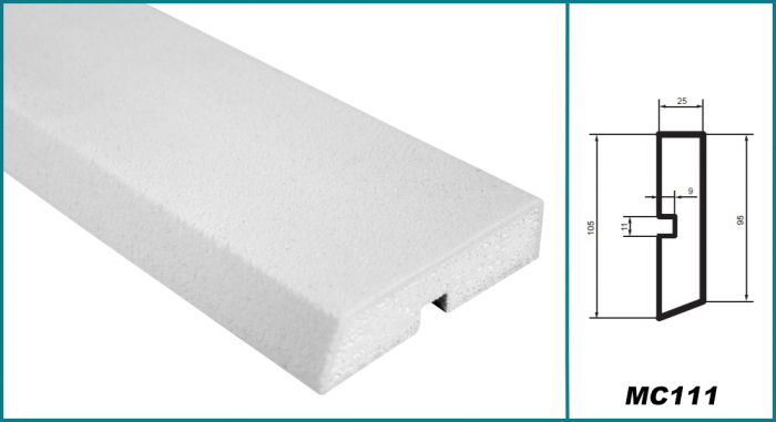 Brâu pentru exterior, MC 111, 10.5cm x 2.5cm x 200cm [5]