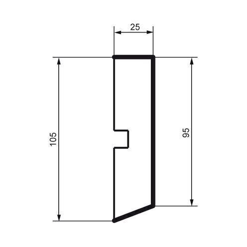 Brâu pentru exterior, MC 111, 10.5cm x 2.5cm x 200cm [2]