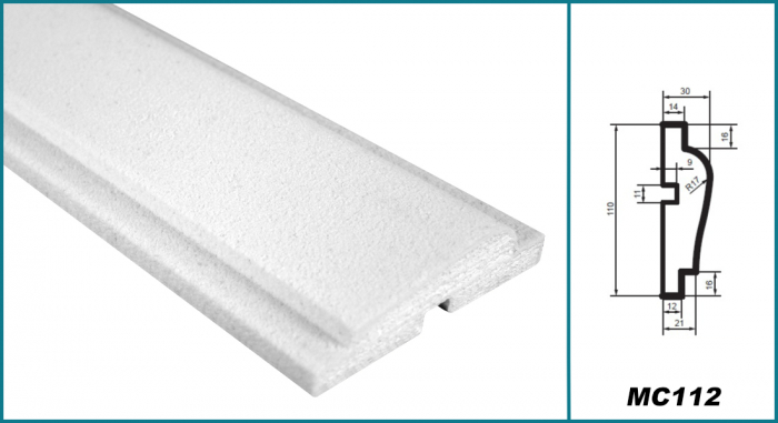 Brâu pentru exterior, MC 112, 11cm x 3cm x 200cm [5]