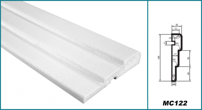 Brâu pentru exterior, MC 122, 14.5cm x 3cm x 200cm [5]