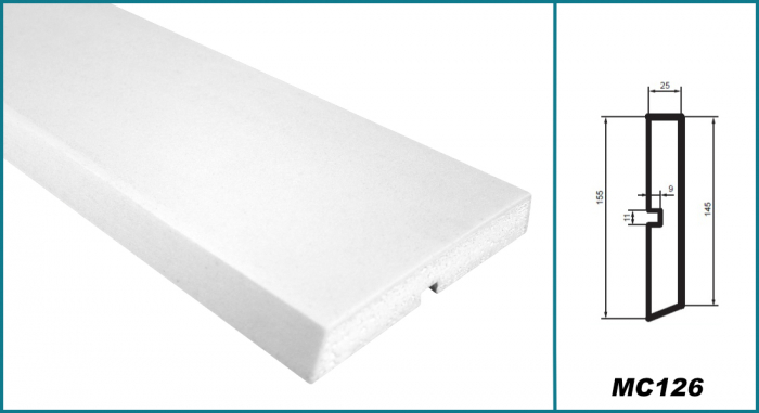 Brâu pentru exterior, MC 126, 15.5cm x 2.5cm x 200cm [5]