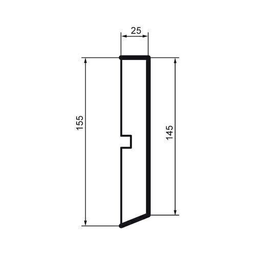 Brâu pentru exterior, MC 126, 15.5cm x 2.5cm x 200cm [2]