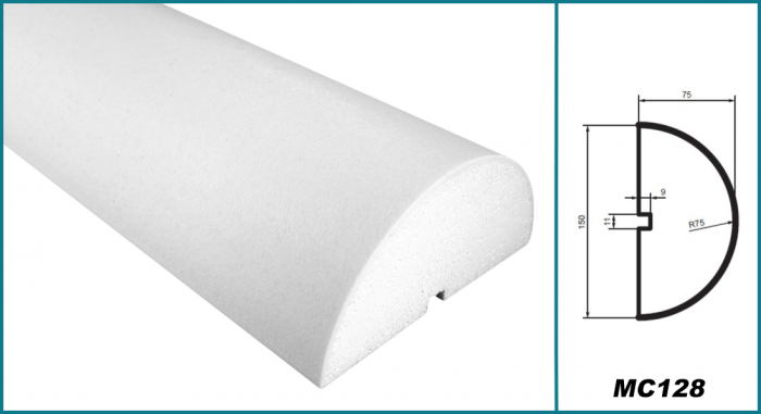 Brâu pentru exterior, MC 128, 15.5cm x 7.5cm x 200cm [5]