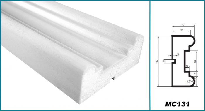 Brâu pentru exterior, MC 131, 16cm x 7cm x 200cm [5]