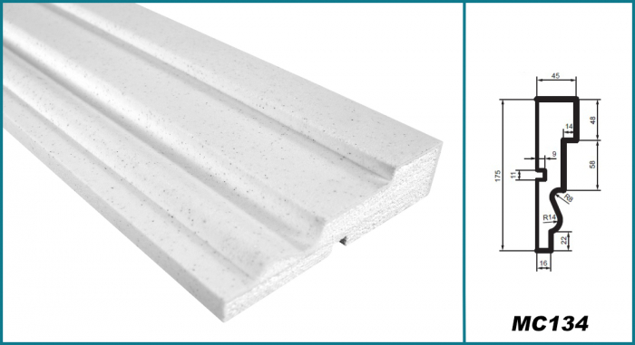 Brâu pentru exterior, MC 134, 17.5cm x 4.5cm X 200cm [5]