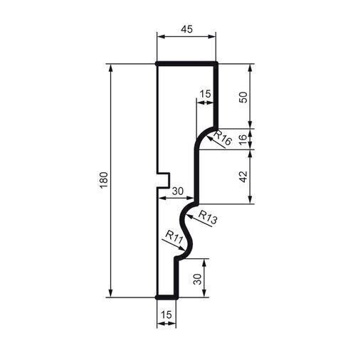 Brâu pentru exterior, MC 135, 18cm x 4.5cm x 200cm [2]