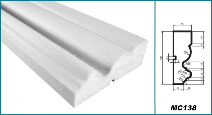 Brâu pentru exterior, MC 138, 19cm x 6.5cm x 200cm [5]