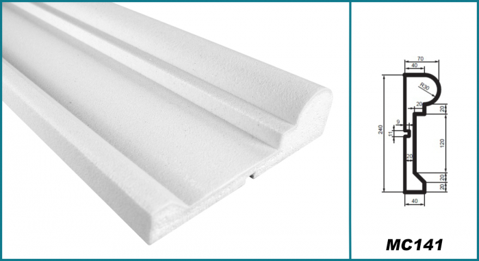 Brâu pentru exterior, MC 141, 24cm x 7 cm x 200cm [5]