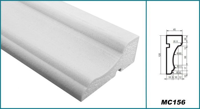 Brâu pentru exterior, MC 156, 12cm x 4.5cm x 200cm [5]