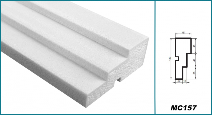 Brâu pentru exterior, MC 157, 12cm x 4.5cm x 200cm [5]