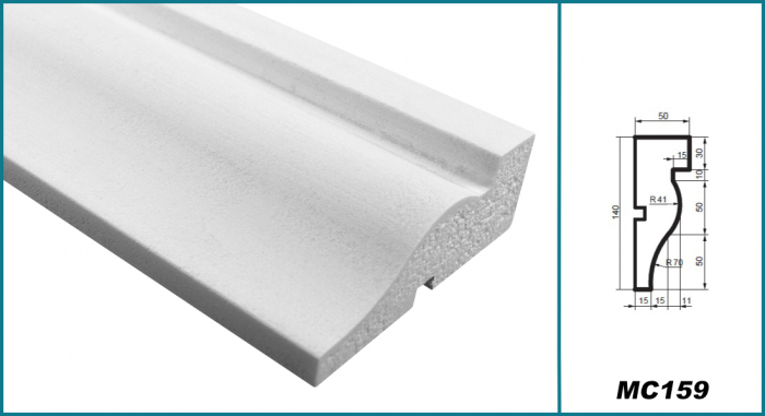 Brâu pentru exterior, MC 159, 14cm x 5cm x 200cm [5]