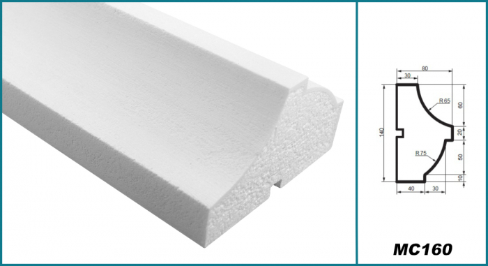 Brâu pentru exterior, MC 160, 14 cm x 8 cm x 200cm [5]