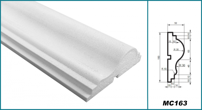 Brâu pentru exterior, MC 163, 15cm x 5 cm x 200cm [5]