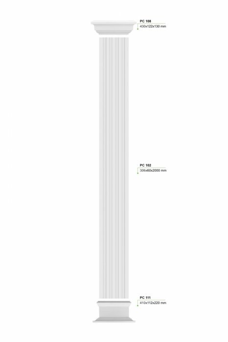 Capitel pilastru, PC 108, 43cm x 13cm x 12.2cm [7]