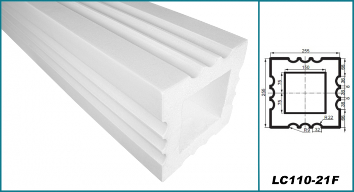 Coloana pentru exterior, LC 110-21F, 25.5cm x 25.5cm [3]