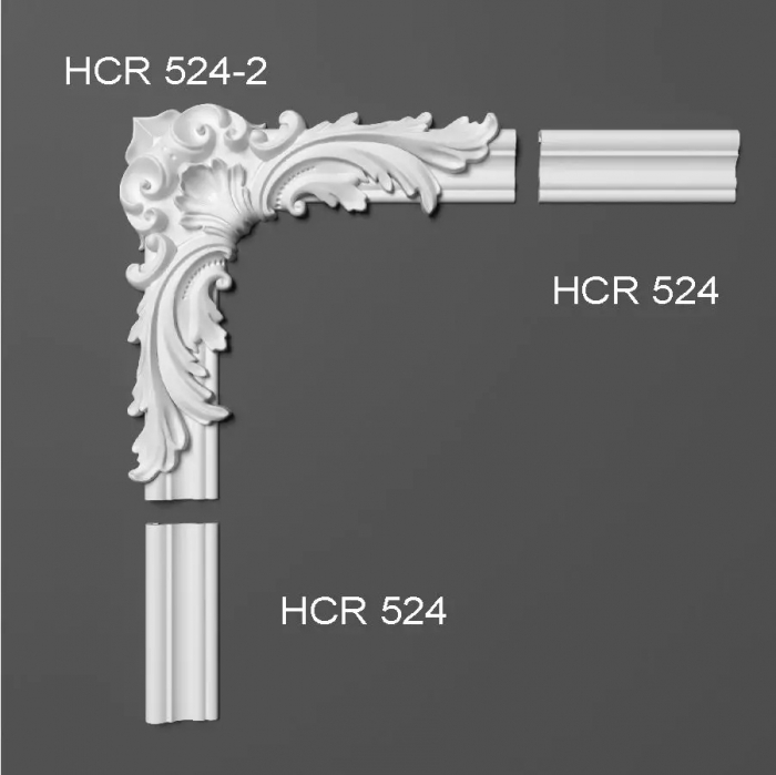Coltar pentru brau decorativ, din HDP, HCR 524-2, 28cmx28cm [2]