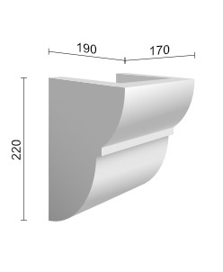 Consolă decorativă rustică EQ 015 19cmх17cm - culoare stejar inchis [2]