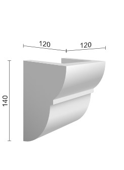 Consolă decorativă rustică EQ 016 12cmх12cm - culoare stejar deschis [2]
