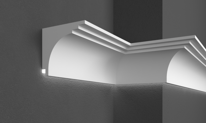 Cornișă de exterior, KC 305 LED, 25cm x 22cm x 200cm [2]