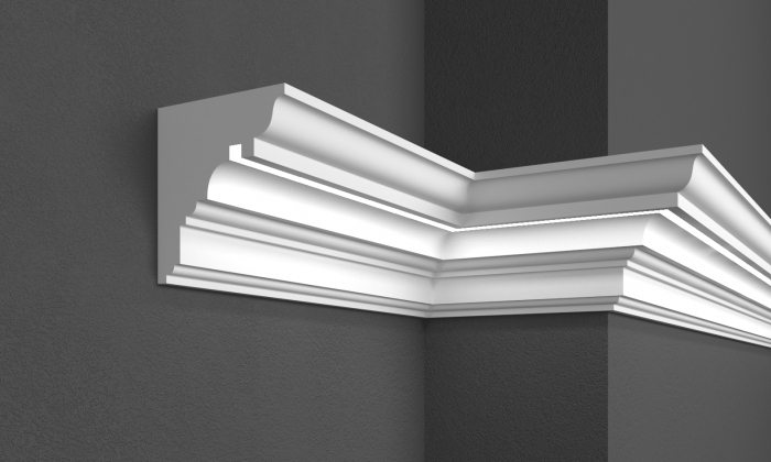 Cornișă de exterior, KC 307 LED, 22cm x 25cm x 200cm [2]