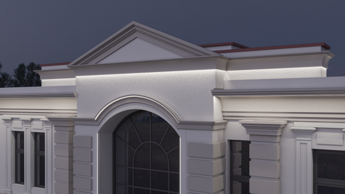 Cornișă de exterior, KC 308 LED, 12.5cn x 28.5cm x 200cm [6]