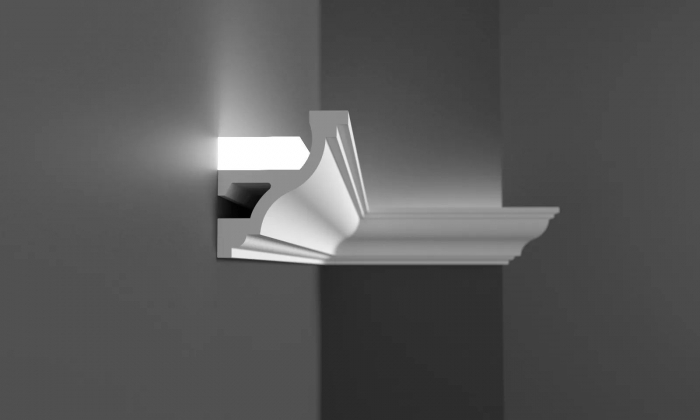 Cornisa decorativa din HDP, KH 905, 4.5cmx4cmx200cm [2]