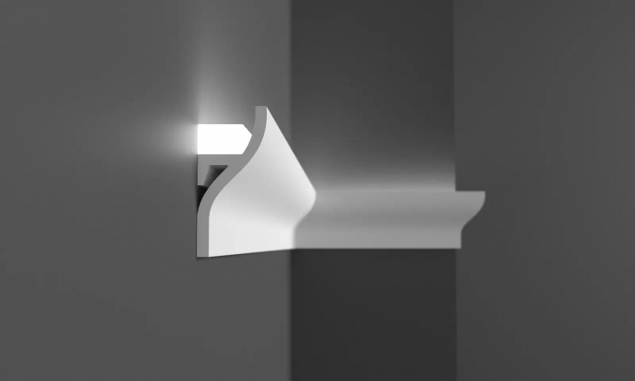 Cornisa decorativa din HDP, KH 906, 5.2cmx2.4cmx200cm [2]