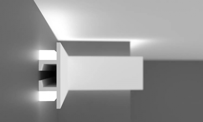 Cornisa decorativa din HDP, KH 907, 6.8cmx2.2cmx200cm [4]